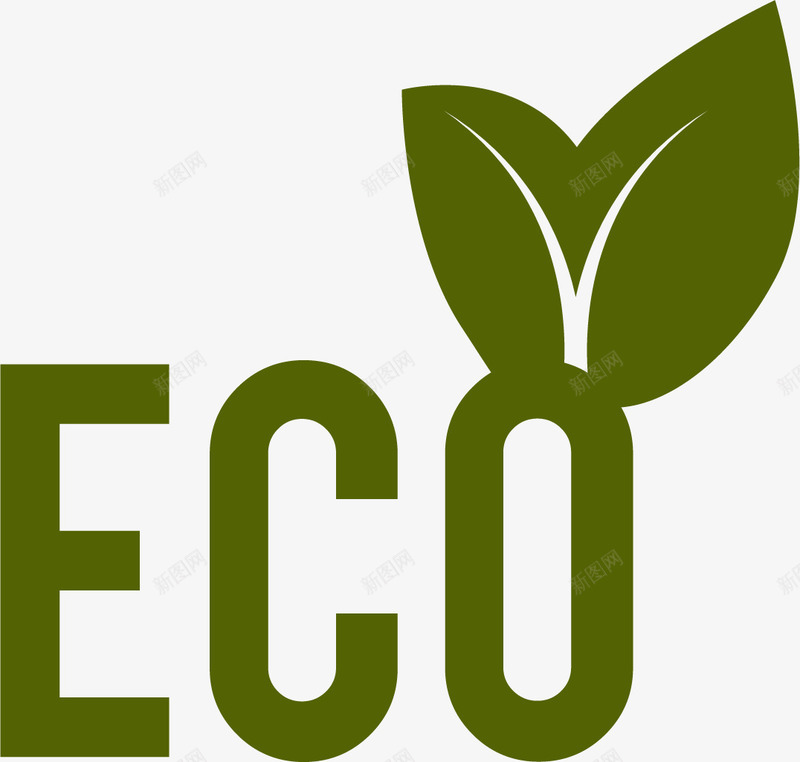 ECO标签png免抠素材_新图网 https://ixintu.com ECO 复古标签 纯天然 绿色 绿色蔬菜 装饰