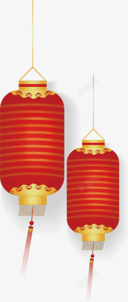 春节物品矢量图春节灯笼装饰物品高清图片