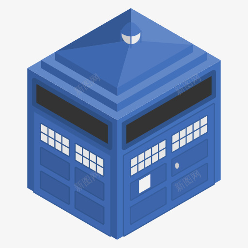 蓝色箱小屋神秘博士警察TARD图标png_新图网 https://ixintu.com Blue TARDIS box cabin doctorwho police tardis 小屋 神秘博士 箱 蓝色 警察