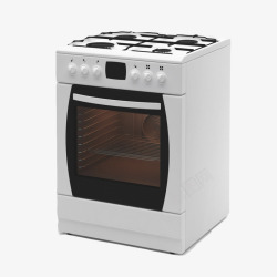 黑色厨房烤箱设备白色烤箱厨房设备高清图片