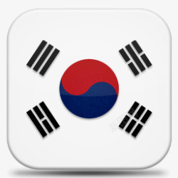 南韩国南韩国V7国旗图标高清图片