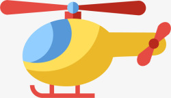 一架直升机儿童玩具黄色直升机高清图片