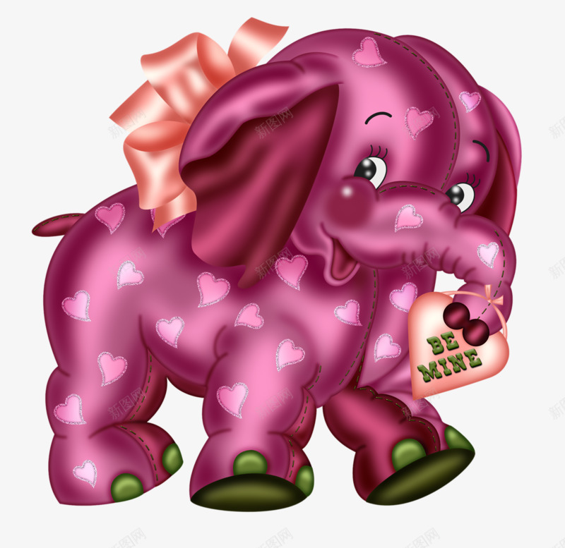 紫色大象png免抠素材_新图网 https://ixintu.com 卡通 可爱 大象 手绘 简单