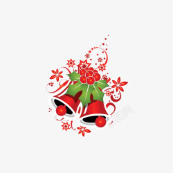 节日圣诞铃铛红色素材