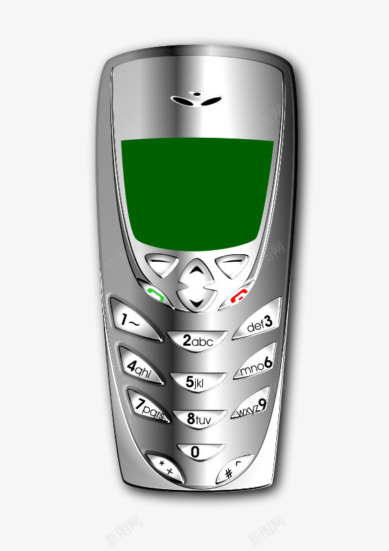 绿色屏幕的卡通手机png免抠素材_新图网 https://ixintu.com 卡通 卡通手机 手机 手机卡通