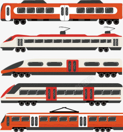创意火车插画矢量图素材