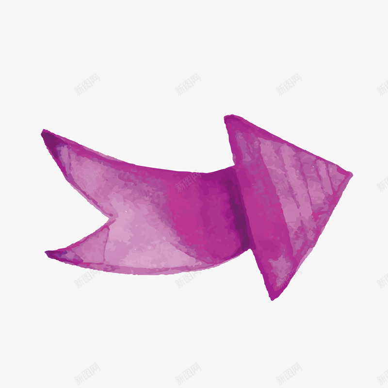 紫色彩绘弯曲上升箭号矢量图ai免抠素材_新图网 https://ixintu.com 上升 弯曲 彩绘 箭号 紫色 矢量图