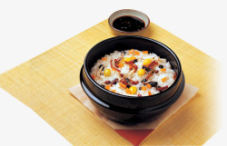缇庡浗韩国里脊肉拌饭高清图片