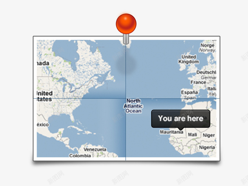 纸质地图定位PSDpng免抠素材_新图网 https://ixintu.com 位置 位置坐标 地图 地标 坐标 定位 纸质地图