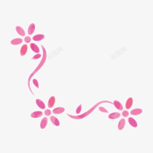 粉色可爱元素png免抠素材_新图网 https://ixintu.com 可爱边角 粉色素材 粉色边角