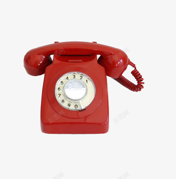复古红色电话机png免抠素材_新图网 https://ixintu.com 复古 摇杆 电话 电话机 红色