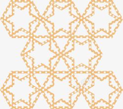 针织花纹六角星拼图矢量图素材