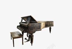三角凳复古钢琴高清图片
