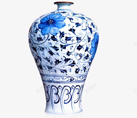 花式青花瓶png免抠素材_新图网 https://ixintu.com 产品实物 样式 瓶子 瓷器 纹样 花瓶 花纹 青色 青花瓷