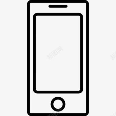 电话型屏幕外形图标图标