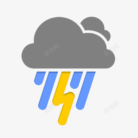 雷暴风暴AndroidWeathericons图标png_新图网 https://ixintu.com Thunderstorms storms 雷暴 风暴