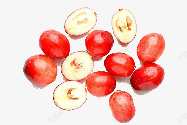切开的蔓越莓png免抠素材_新图网 https://ixintu.com 北美水果特产 特产果子 特色水果 蔓越莓干果