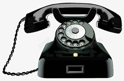 老电话图标png_新图网 https://ixintu.com 拨号电话 老式电话 老电话 黑电话