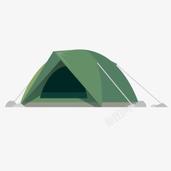绿色户外帐篷素材