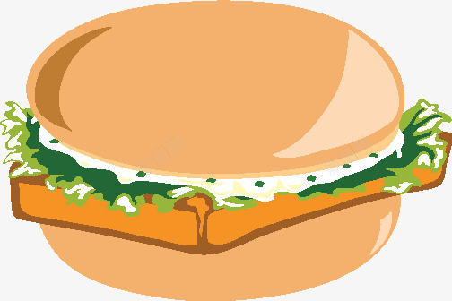 汉堡包元素png免抠素材_新图网 https://ixintu.com 午餐 早餐 汉堡包 蛋糕 面包 食品 食品元素 食物