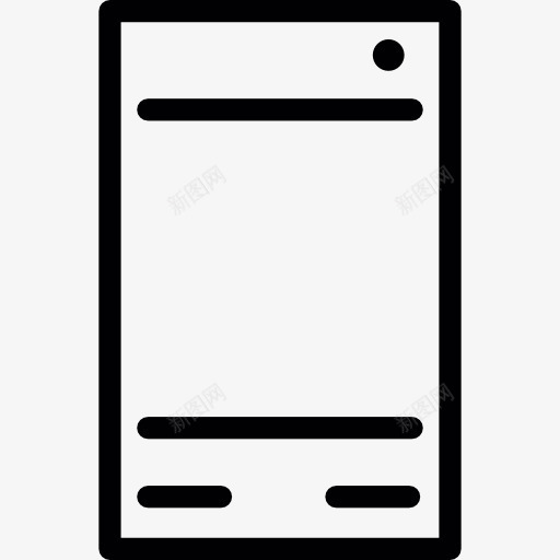 矩形的手机图标png_新图网 https://ixintu.com 手机 技术 智能手机 电话
