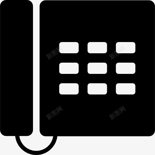 办公室的电话图标png_新图网 https://ixintu.com 办公材料 工具和用具 年份 手机 电话