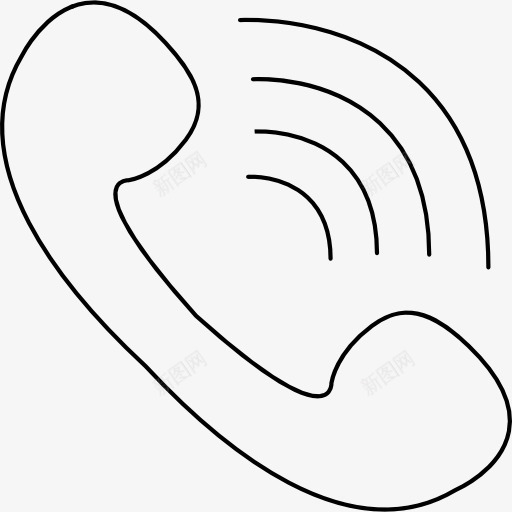电话图标png_新图网 https://ixintu.com 声波 技术 电话听筒 通信