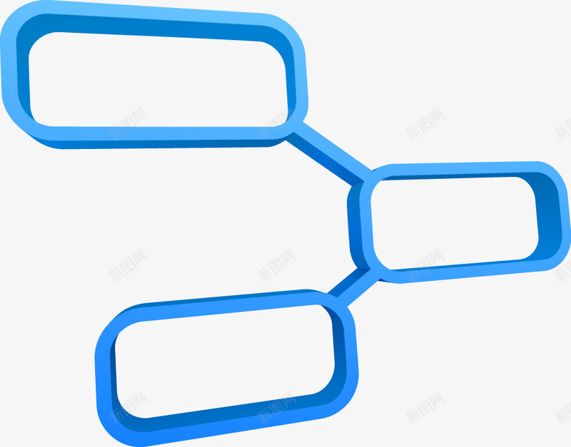 蓝色立体装饰框架矢量图eps免抠素材_新图网 https://ixintu.com 框架 立体 蓝色 装饰框架 矢量图