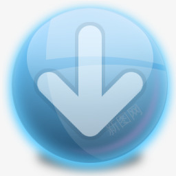 蓝色按钮桌面图标png_新图网 https://ixintu.com 蓝色按钮桌面图标下载