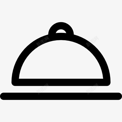 托盘图标png_新图网 https://ixintu.com 午餐 厨房 盖 餐 餐厅