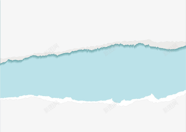 撕边png免抠素材_新图网 https://ixintu.com 卷边 卷边效果 撕边 撕边图案 撕边效果 撕边素材 裂纹 裂纹效果 青色