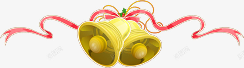 金色铃铛背景圣诞png免抠素材_新图网 https://ixintu.com 圣诞 背景 金色 铃铛