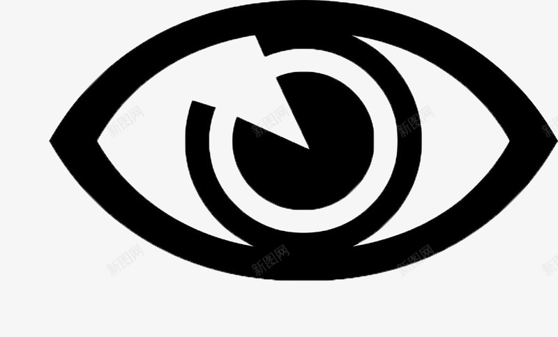 黑色大眼睛图标png_新图网 https://ixintu.com 大眼睛 眼睛图标 眼睛标志