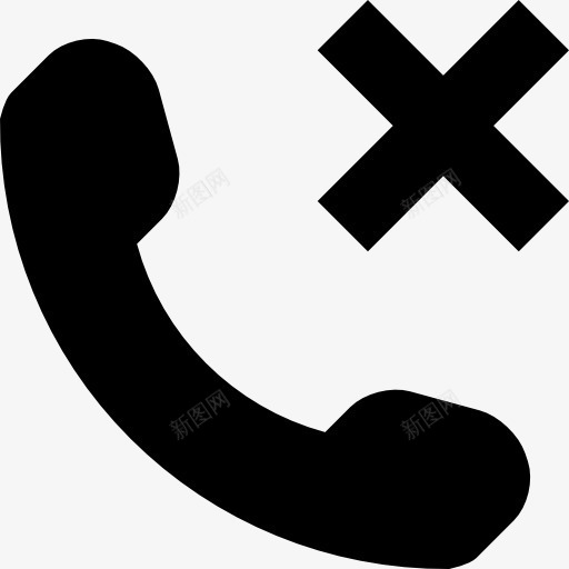 手机耳有十字符号图标png_新图网 https://ixintu.com 交叉 工具 手机 接口 电话 符号 耳 黑