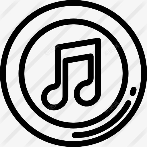 iTunes图标png_新图网 https://ixintu.com iTunes音乐商店 品牌 品牌和标志 广场 标识 社交媒体 社交网络 颤音