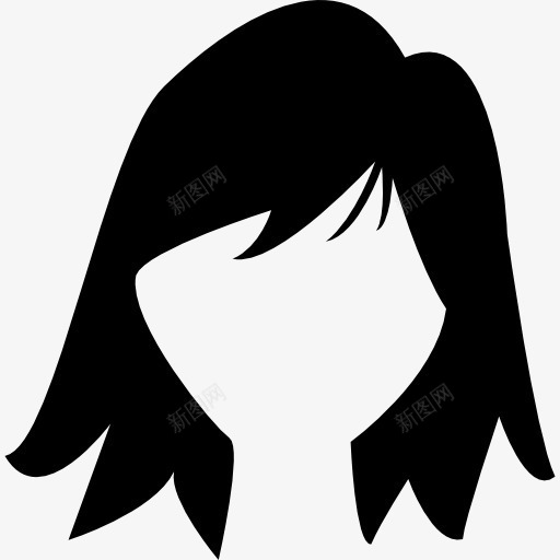 短黑的女性头发形状图标png_新图网 https://ixintu.com 发型 头发 头发形状 女 女性的头发 形状 短头发 美发 黑色的头发