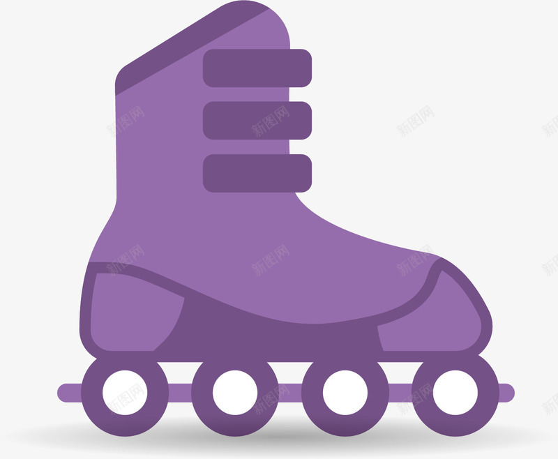 紫色纯色轮滑鞋png免抠素材_新图网 https://ixintu.com 单排轮滑 卡通 卡通轮滑鞋 竞技 纯色轮滑鞋 轮滑鞋