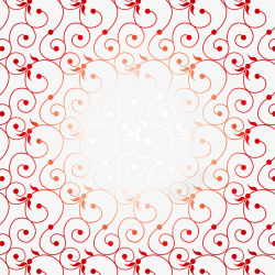 欧式家纺红色花纹矢量图高清图片