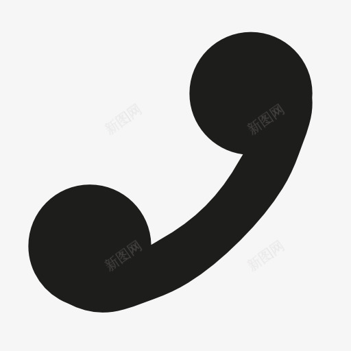 电话听筒标示图标png_新图网 https://ixintu.com 听筒 图标 标示 电话