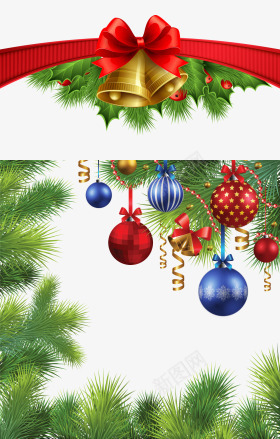 手绘圣诞铃铛和圣诞球png免抠素材_新图网 https://ixintu.com 圣诞树叶子 圣诞节 圣诞装饰素材 圣诞铃铛 红色圣诞球 红色蝴蝶结 蝴蝶结