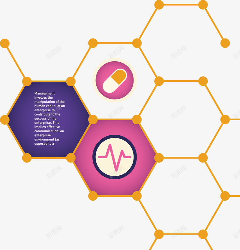 六边形图表png免抠素材_新图网 https://ixintu.com 引线 心电图 目录 胶囊 表格