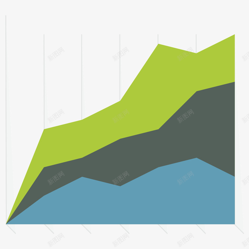彩色折线分析png免抠素材_新图网 https://ixintu.com 折线 数据 素材