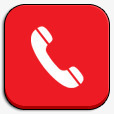 电话红iphoneipad图标png_新图网 https://ixintu.com Phone 电话