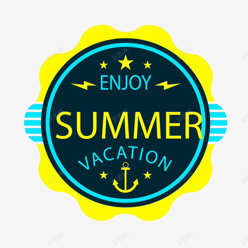 暑假标签png免抠素材_新图网 https://ixintu.com summer 暑假 标签