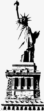 自由女神雕像图标图标