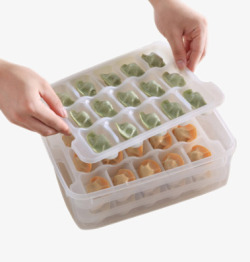 冰箱保鲜盒水饺盒冰箱防串味保鲜盒高清图片