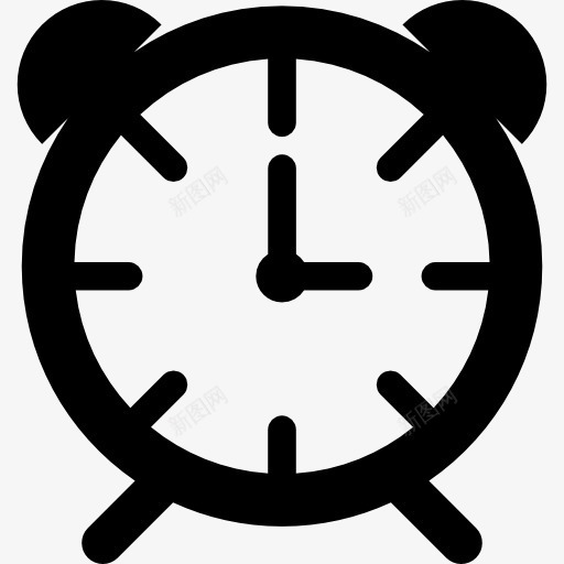老式的圆形闹钟图标png_新图网 https://ixintu.com 定时器 小时 时间