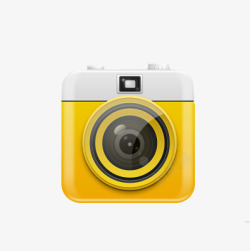 黄色照相机素材