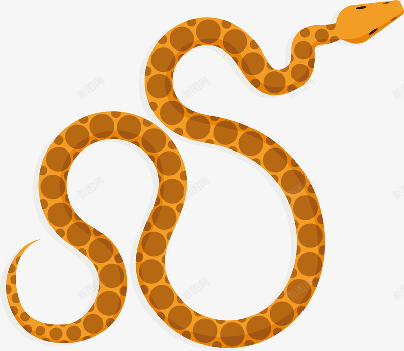 一条弯曲的黄色蛇矢量图eps免抠素材_新图网 https://ixintu.com 一条蛇 弯曲 弯曲的蛇 蛇PNG 黄色 黄色蛇 矢量图