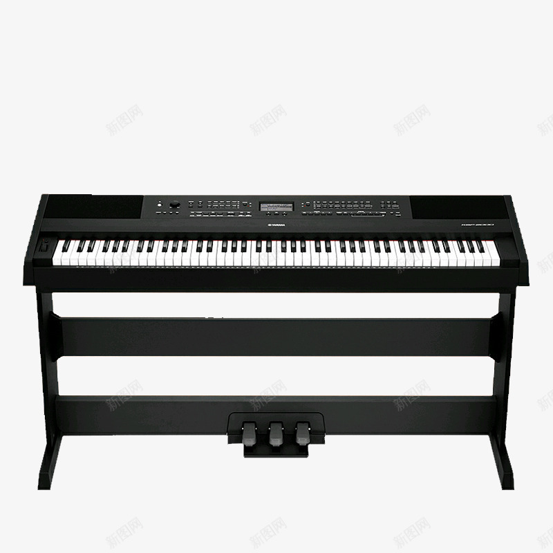 产品实物黑色电钢琴png免抠素材_新图网 https://ixintu.com 产品实物 电钢琴 黑色